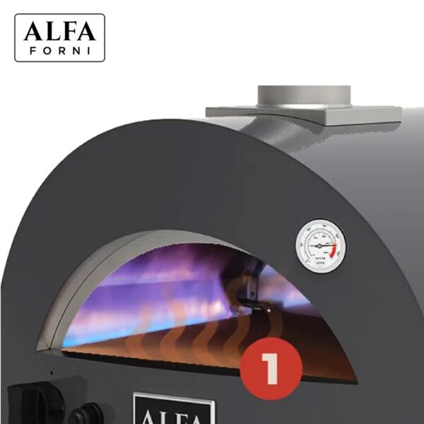 Forno pizza Alfa Forni Moderno Portable gas rosso antico FXMD-PT-GROA - immagine 9