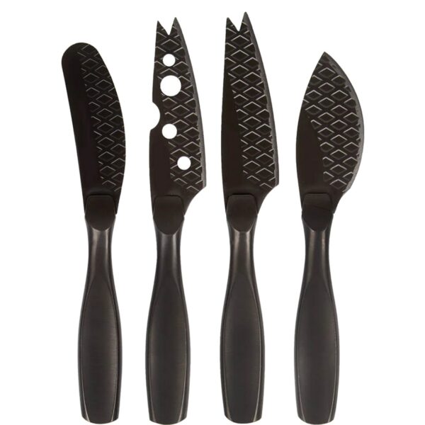 Set 4 coltelli da formaggio Monaco+ nero Boska 307088