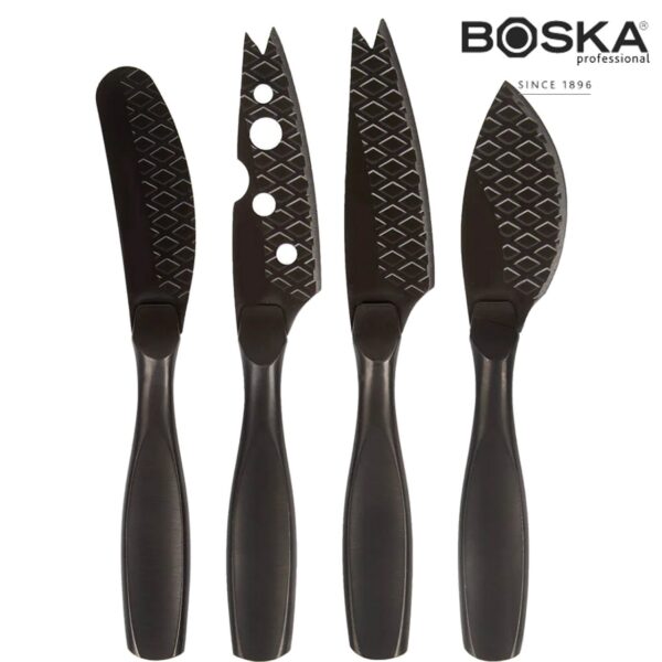 Set 4 coltelli da formaggio Monaco+ nero Boska 307088 - immagine 2