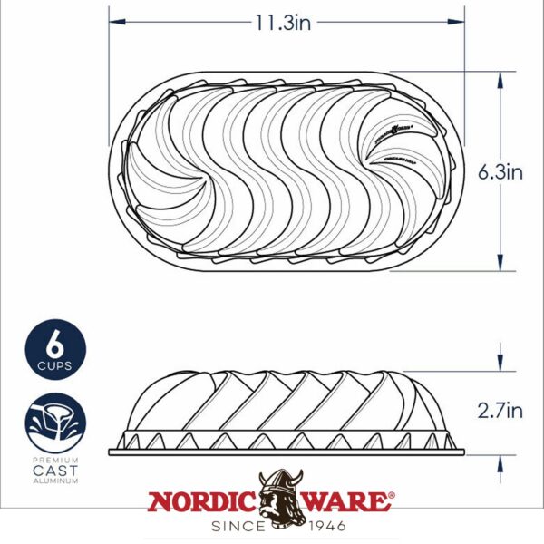 Stampo Tiered Heart Cakelet Nordic Ware NW 90377 - immagine 7
