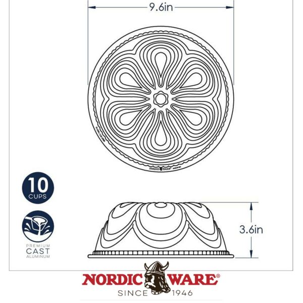 Stampo Bundt Chiffon Nordic Ware NW 87477 - immagine 7