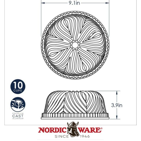 Stampo Bundt Bavaria Nordic Ware NW 53624 - immagine 6