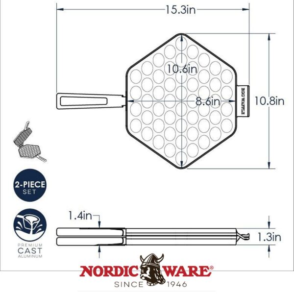 Piastra Waffle Puffs Nordic Ware NW 01890 - immagine 7
