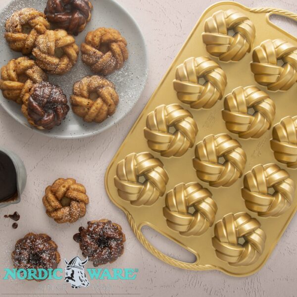 Stampo 75th Anniversary Braided mini Bundt Nordic Ware NW 95377 - immagine 4