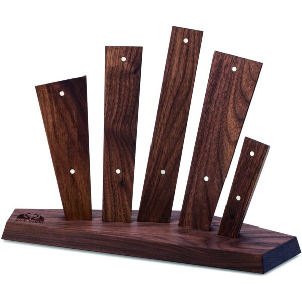 Ceppo magnetico Skyline Due Cigni in legno di noce 2C C349/N