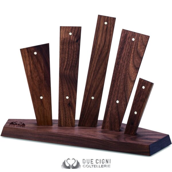 Ceppo magnetico Skyline Due Cigni in legno di noce 2C C349/N - immagine 2