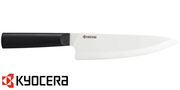 Coltello ceramica Kyocera Chowa da Chef 18 cm TK180WHBK - immagine 2