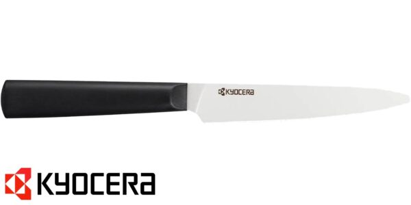 Coltello ceramica Kyocera Chowa per pomodori microzigrinato 12,5 cm TK125WHBK - immagine 2