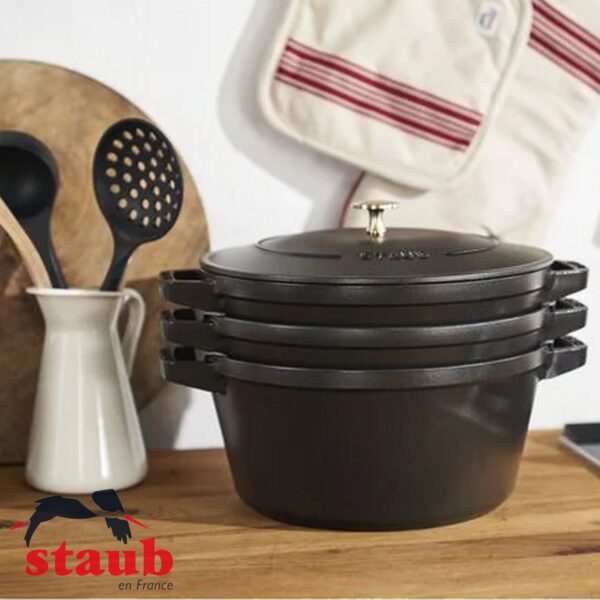 Set pentole in ghisa Staub 3 pezzi impilabili 40508-3 - immagine 10
