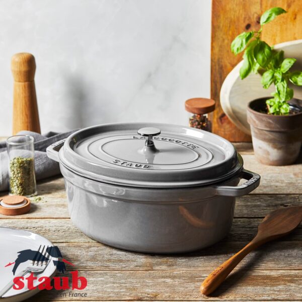 Cocotte ovale Staub in ghisa 29 cm 40509-29 - immagine 9