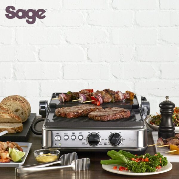 Sage piastra e grill The BBQ & Press Grill SGR700BSS4EEU1 - immagine 7