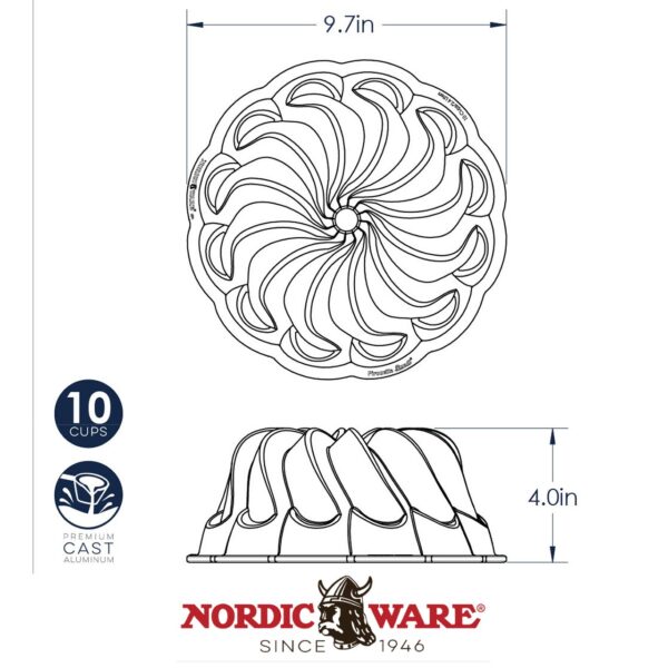 Stampo da forno Pirouette Nordic Ware NW 96377 - immagine 4