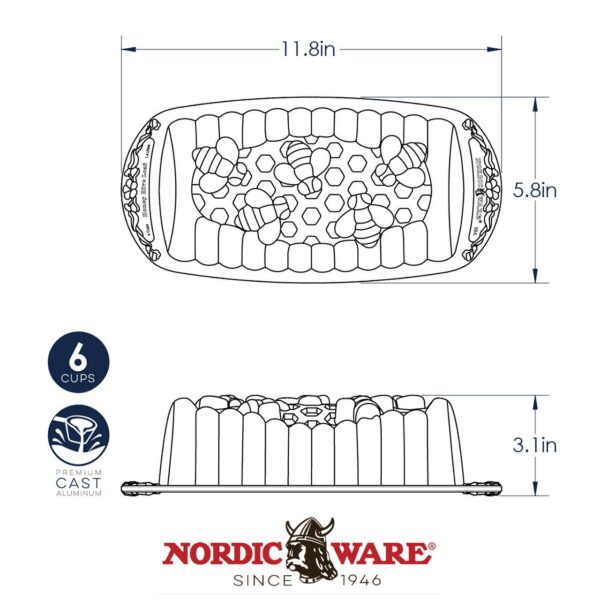 Stampo da forno Honey Hive Nordic Ware NW 97048 - immagine 4