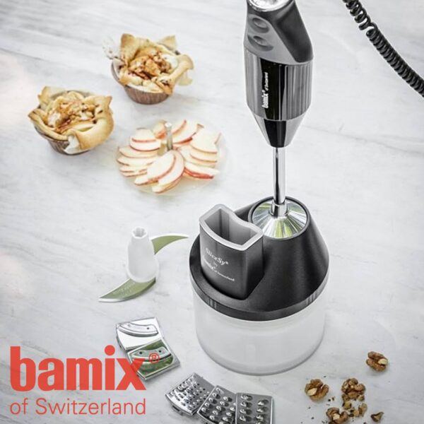SliceSy Bamix per grattugiare e tagliare a julienne nero BX 1500.003 - immagine 5