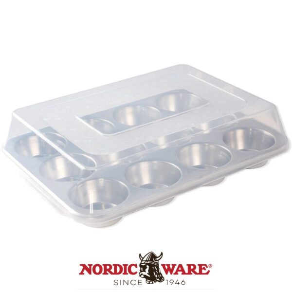 Stampo per 12 muffin con coperchio Nordic Ware NW 45593 - immagine 2