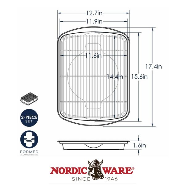 Teglia da Forno Crisp Nordic Ware NW 45029 - immagine 6