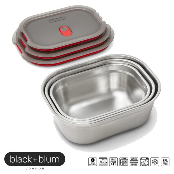 Set 3 Lunch Box multifunzione Black+Blum FBSSBX-017FR - immagine 4