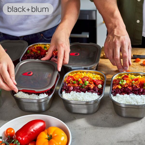 Set 3 Lunch Box multifunzione Black+Blum FBSSBX-017FR - immagine 6