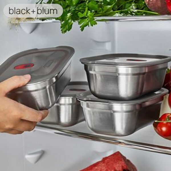 Set 3 Lunch Box multifunzione Black+Blum FBSSBX-017FR - immagine 8