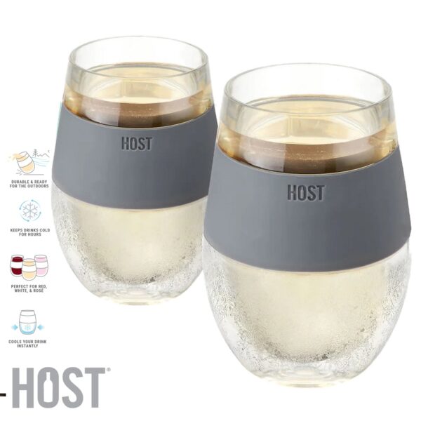 Set 2 bicchieri universali Freeze Host HO2962 - immagine 2