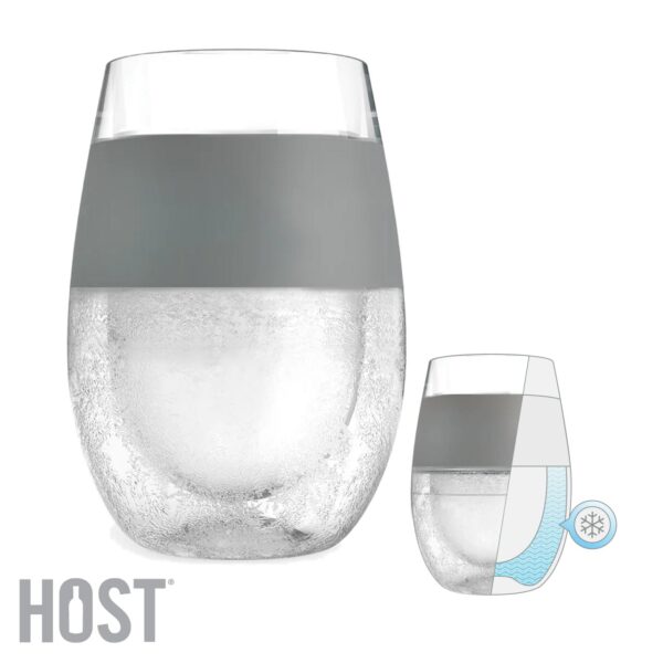 Set 2 bicchieri universali Freeze Host HO2962 - immagine 3