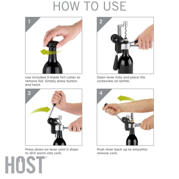 Cavatappi a leva Host HO2964 - immagine 5