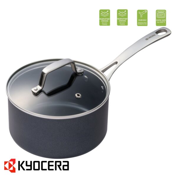 Casseruola Kyocera con rivestimento in ceramica con coperchio CSP0 - immagine 2