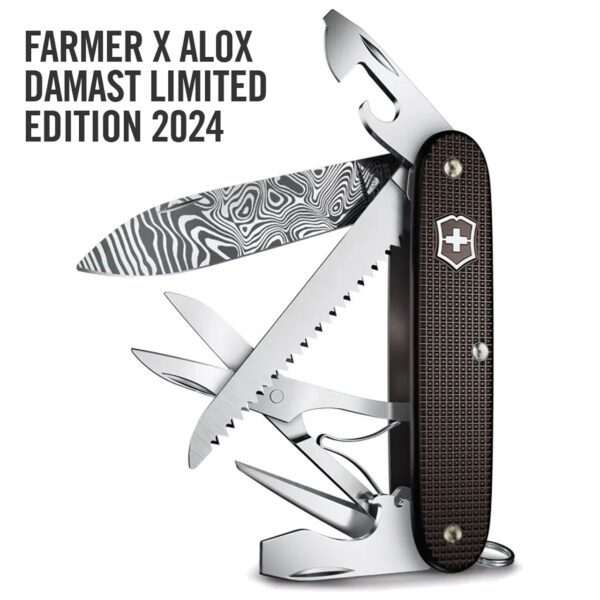 Multiuso Victorinox Farmer X Alox Damast limited edition 2024 V-0.8271.J24