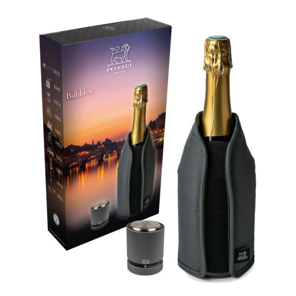 Set Bubbles Peugeot guaina rinfrescante e tappo per Champagne PSP220396