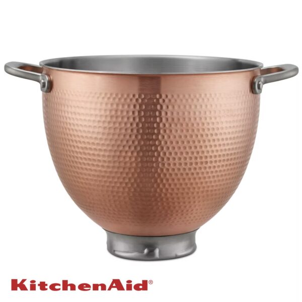 Ciotola KitchenAid 4,7L in rame martellato con interno inox 5KSM5SSBCB - immagine 2