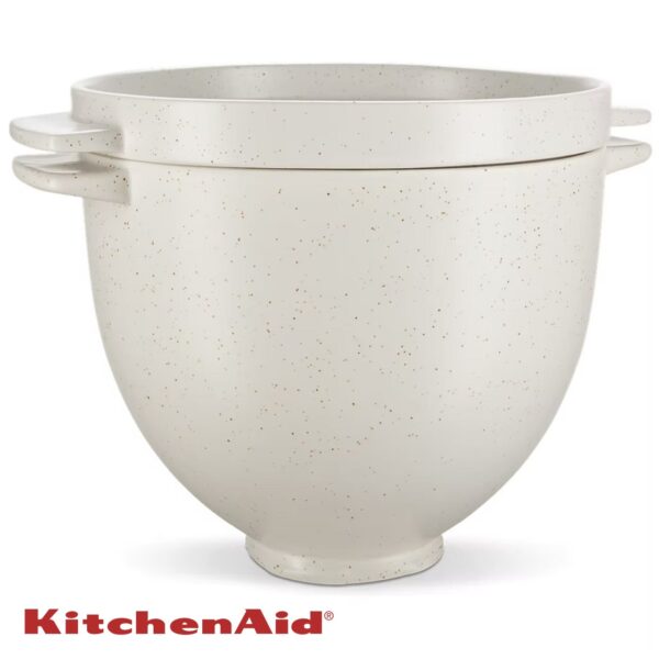 Ciotola in ceramica KitchenAid per pane con coperchio 4,7L 5KSM2CB5BGS - immagine 2