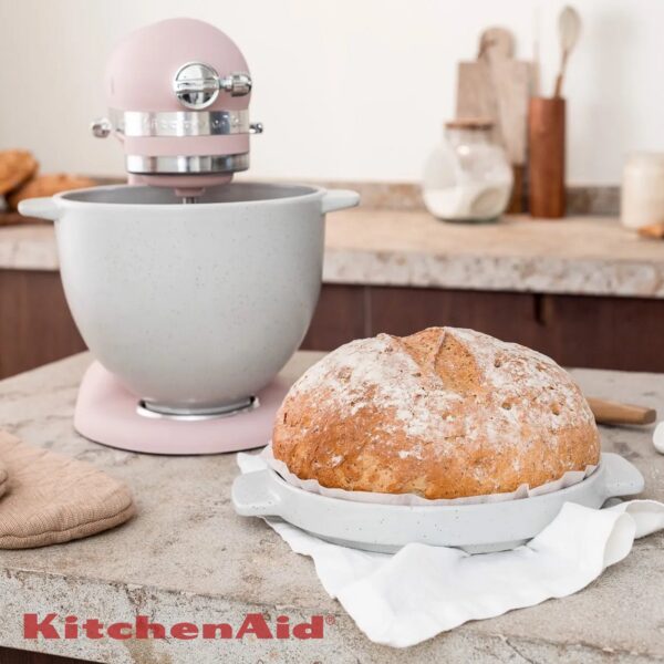 Ciotola in ceramica KitchenAid per pane con coperchio 4,7L 5KSM2CB5BGS - immagine 6