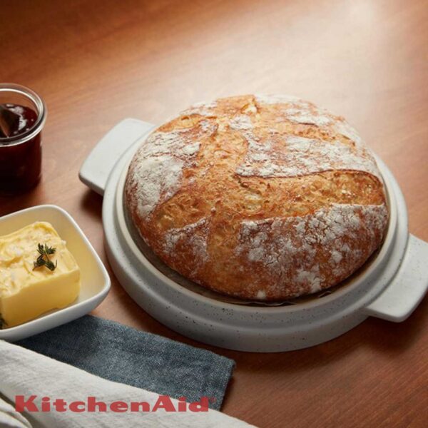 Ciotola in ceramica KitchenAid per pane con coperchio 4,7L 5KSM2CB5BGS - immagine 9