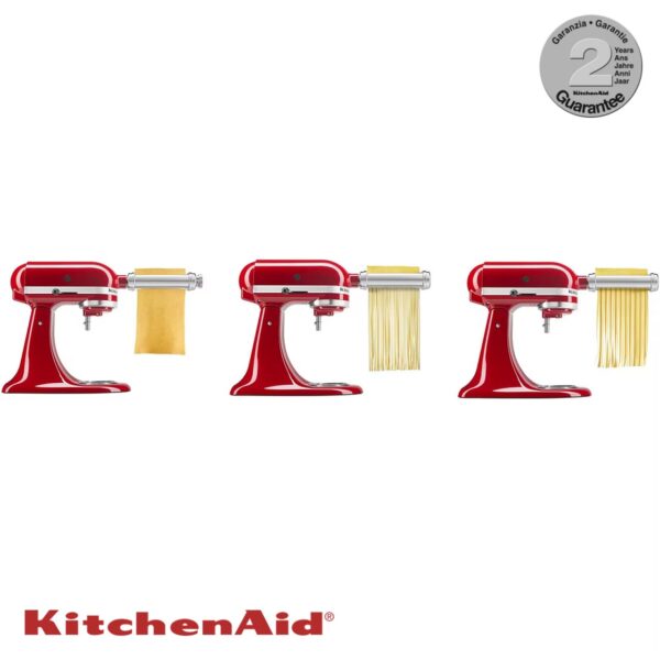 KitchenAid set 3 pezzi tagliapasta e sfogliatrice per planetaria 5KSMPRA - immagine 4