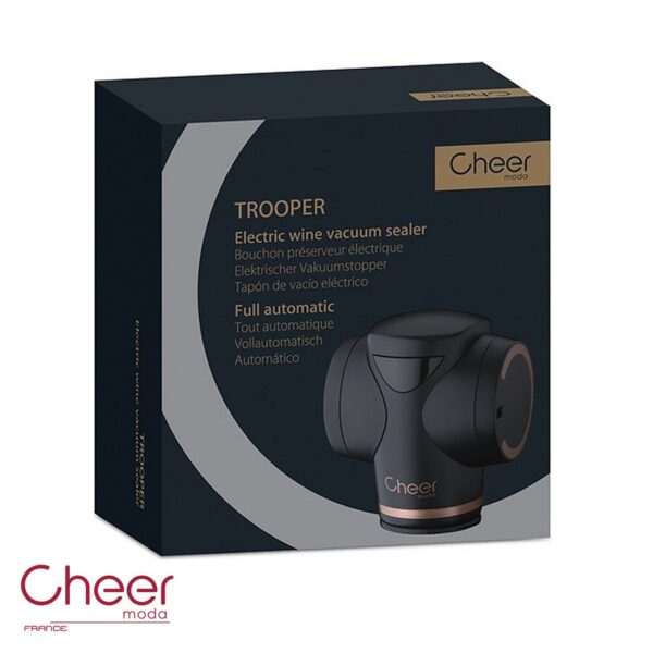 Trooper tappo elettrico per il sottovuoto automatico Cheer Moda CH00445 - immagine 7