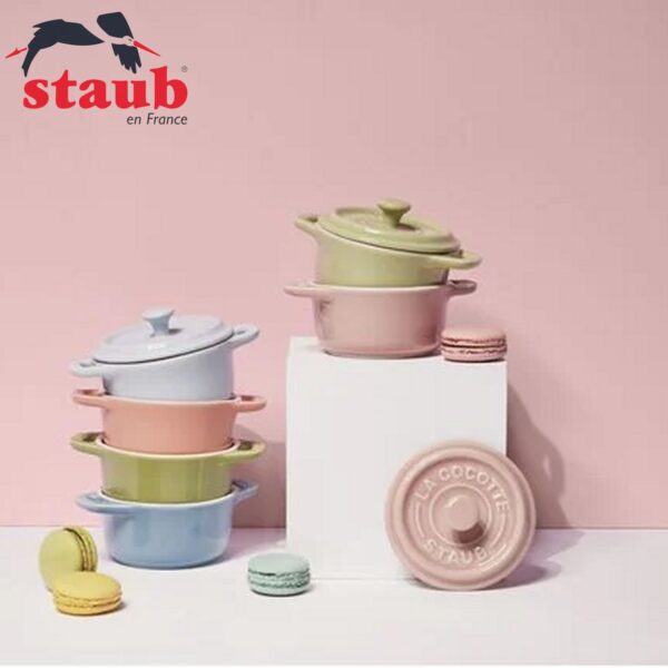 Mini cocotte Staub in ceramica set 6 pezzi colori misti 1011640 - immagine 7