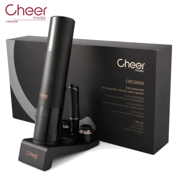 Sommelier Set accessori elettrici ricaricabili vino Cheer Moda CH68780 - immagine 2