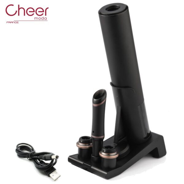 Sommelier Set accessori elettrici ricaricabili vino Cheer Moda CH68780 - immagine 4