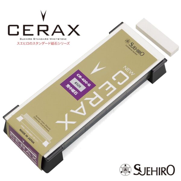 Pietra Suehiro per affilare Grana 320 New Cerax MZT CR400G - immagine 2