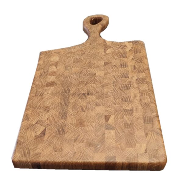 Tagliere artigianale in rovere con manico TA010