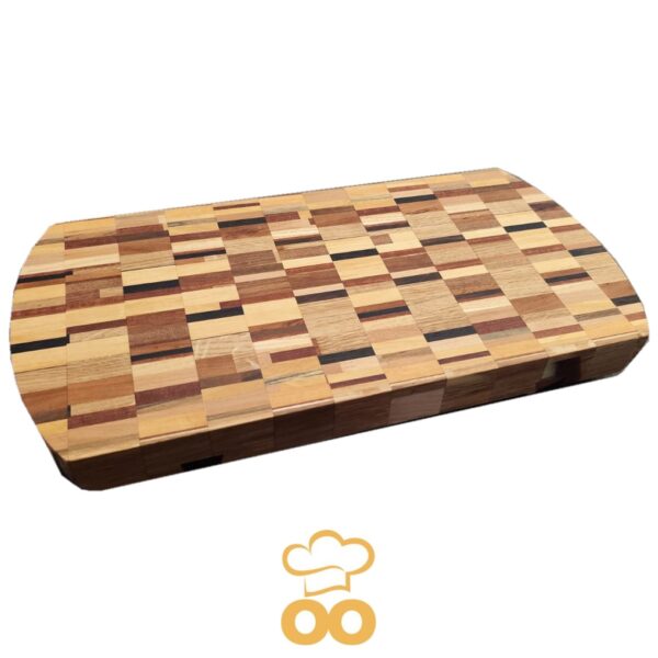 Tagliere artigianale con mix di legni TA011 - immagine 3