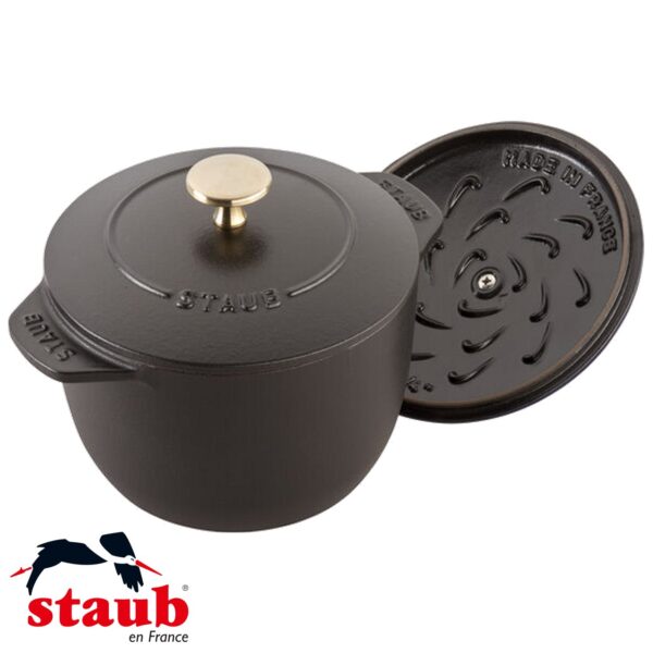 Cocotte per riso Staub rotonda in ghisa da 16 cm 40509-RISO - immagine 8