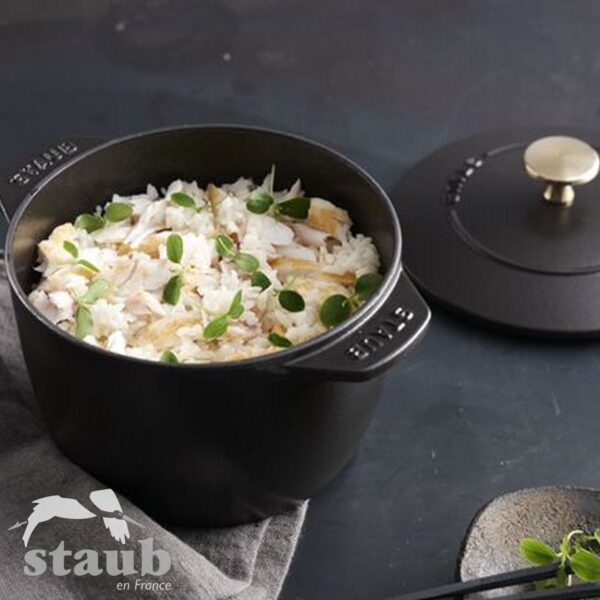 Cocotte per riso Staub rotonda in ghisa da 16 cm 40509-RISO - immagine 9