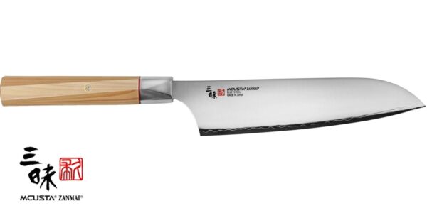 Coltello Santoku 18 cm Mcusta Zanmai Beyond Aogami Super ZBX-5003B - immagine 2
