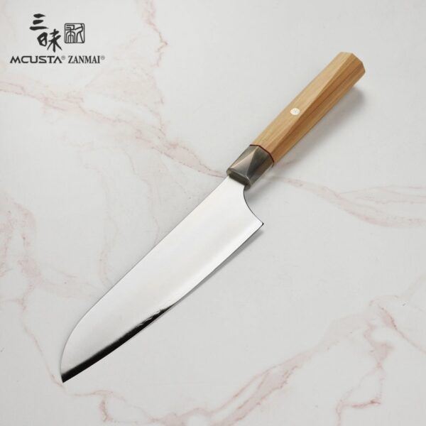 Coltello Santoku 18 cm Mcusta Zanmai Beyond Aogami Super ZBX-5003B - immagine 3