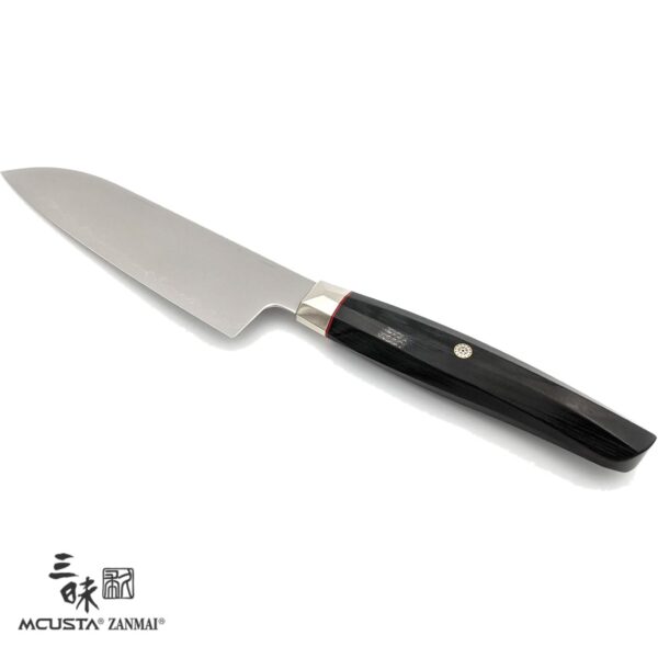 Coltello Santoku 15 cm Mcusta Zanmai Revolution Black ZRB-1215G - immagine 3