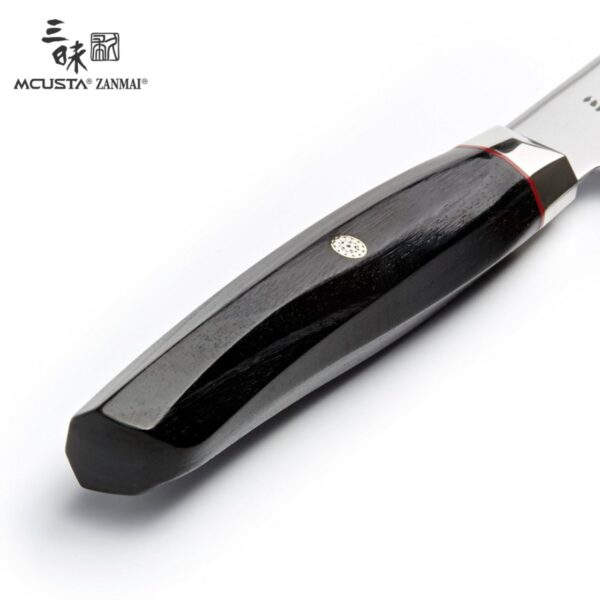 Coltello Santoku 15 cm Mcusta Zanmai Revolution Black ZRB-1215G - immagine 5