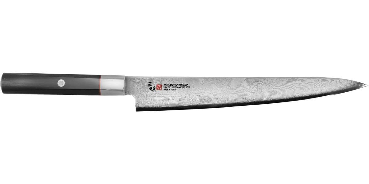 Coltello Sujihiki 24cm Mcusta Zanmai Hybrid Damascus Splash HZ2-3010DS