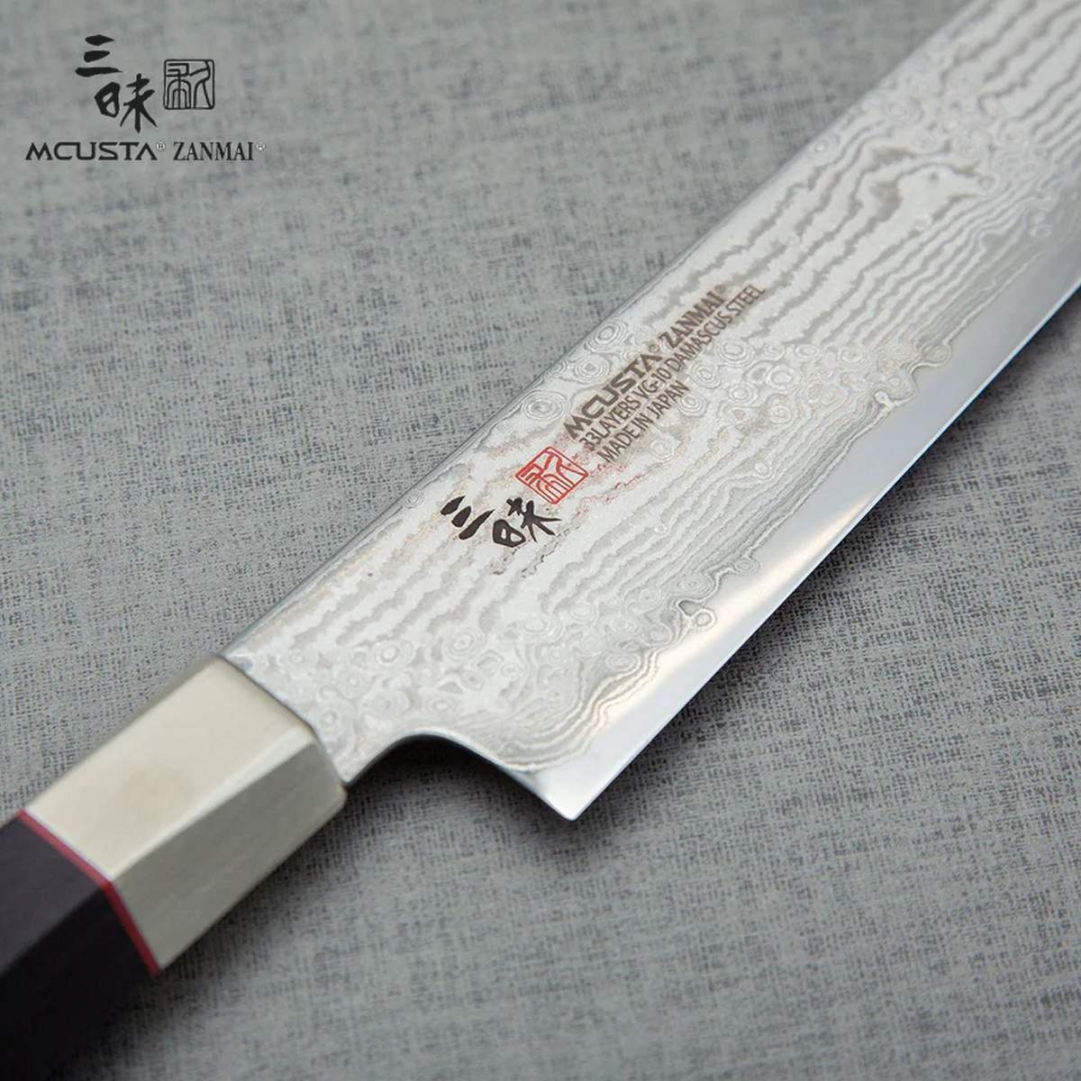 Coltello Sujihiki 24cm Mcusta Zanmai Hybrid Damascus Splash HZ2-3010DS - immagine 5