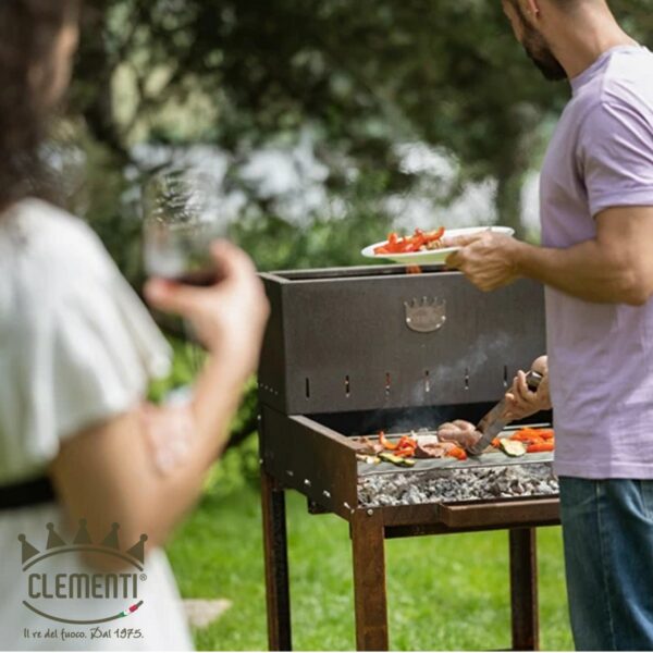 Barbecue a legna Flipper Clementi 45x50 cm FLIPPER50 - immagine 3